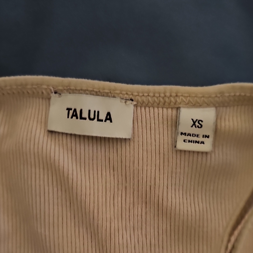 Talula Cream Ribbed Bodysuit - Picture 2 of 6